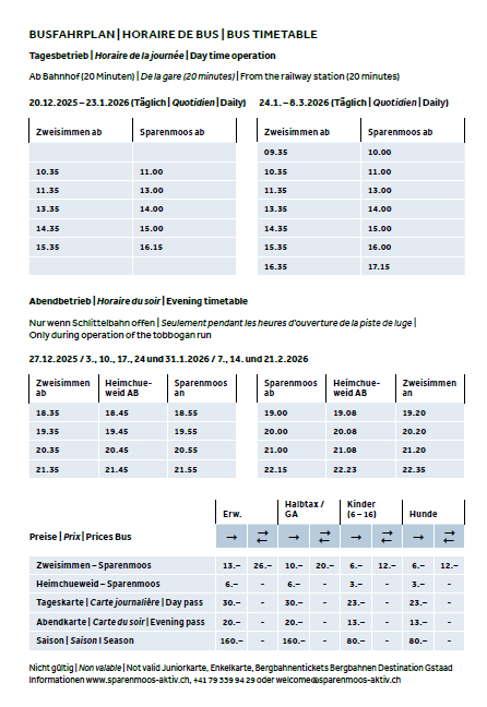 Fahrplan 2025